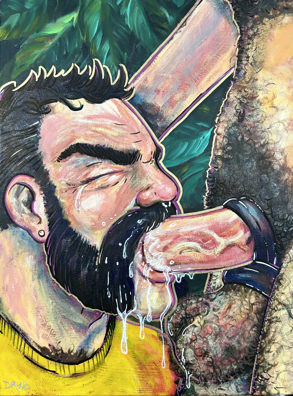 Slobber - an erotic painting by Drub